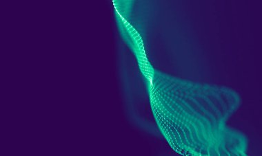 Soyut Mavi Geometrik Arkaplan. Bağlantı yapısı. Bilim geçmişi. Gelecekçi Teknoloji HUD elementi. Noktalar ve çizgiler birleşiyor. Büyük Veri Görselleştirme Şirketi .