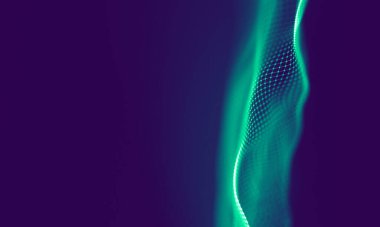 Soyut Mavi Geometrik Arkaplan. Bağlantı yapısı. Bilim geçmişi. Gelecekçi Teknoloji HUD elementi. Noktalar ve çizgiler birleşiyor. Büyük Veri Görselleştirme Şirketi .