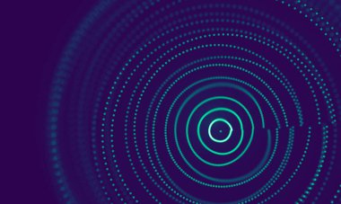 Soyut Mavi Geometrik Arkaplan. Bağlantı yapısı. Bilim geçmişi. Gelecekçi Teknoloji HUD elementi. Noktalar ve çizgiler birleşiyor. Büyük Veri Görselleştirme Şirketi .