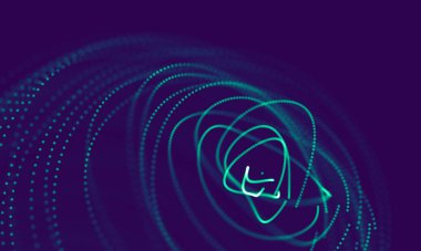 Soyut Mavi Geometrik Arkaplan. Bağlantı yapısı. Bilim geçmişi. Gelecekçi Teknoloji HUD elementi. Noktalar ve çizgiler birleşiyor. Büyük Veri Görselleştirme Şirketi .