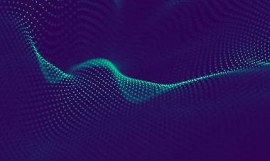 Soyut Mavi Geometrik Arkaplan. Bağlantı yapısı. Bilim geçmişi. Gelecekçi Teknoloji HUD elementi. Noktalar ve çizgiler birleşiyor. Büyük Veri Görselleştirme Şirketi .