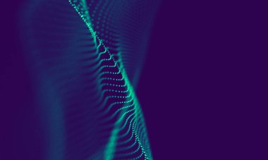 Soyut Mavi Geometrik Arkaplan. Bağlantı yapısı. Bilim geçmişi. Gelecekçi Teknoloji HUD elementi. Noktalar ve çizgiler birleşiyor. Büyük Veri Görselleştirme Şirketi .