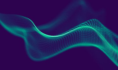 Soyut Mavi Geometrik Arkaplan. Bağlantı yapısı. Bilim geçmişi. Gelecekçi Teknoloji HUD elementi. Noktalar ve çizgiler birleşiyor. Büyük Veri Görselleştirme Şirketi .