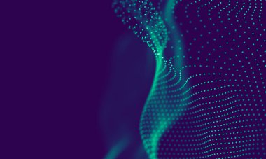 Soyut Mavi Geometrik Arkaplan. Bağlantı yapısı. Bilim geçmişi. Gelecekçi Teknoloji HUD elementi. Noktalar ve çizgiler birleşiyor. Büyük Veri Görselleştirme Şirketi .