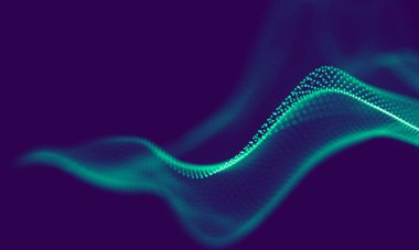 Soyut Mavi Geometrik Arkaplan. Bağlantı yapısı. Bilim geçmişi. Gelecekçi Teknoloji HUD elementi. Noktalar ve çizgiler birleşiyor. Büyük Veri Görselleştirme Şirketi .
