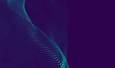 Soyut Mavi Geometrik Arkaplan. Bağlantı yapısı. Bilim geçmişi. Gelecekçi Teknoloji HUD elementi. Noktalar ve çizgiler birleşiyor. Büyük Veri Görselleştirme Şirketi .