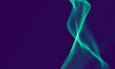 Soyut Mavi Geometrik Arkaplan. Bağlantı yapısı. Bilim geçmişi. Gelecekçi Teknoloji HUD elementi. Noktalar ve çizgiler birleşiyor. Büyük Veri Görselleştirme Şirketi .