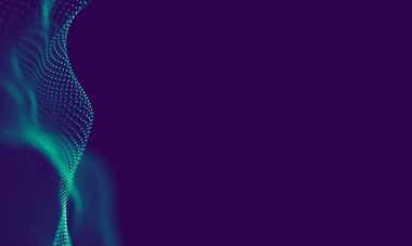 Soyut Mavi Geometrik Arkaplan. Bağlantı yapısı. Bilim geçmişi. Gelecekçi Teknoloji HUD elementi. Noktalar ve çizgiler birleşiyor. Büyük Veri Görselleştirme Şirketi .