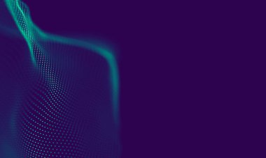 Soyut Mavi Geometrik Arkaplan. Bağlantı yapısı. Bilim geçmişi. Gelecekçi Teknoloji HUD elementi. Noktalar ve çizgiler birleşiyor. Büyük Veri Görselleştirme Şirketi .