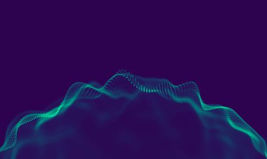 Soyut Mavi Geometrik Arkaplan. Bağlantı yapısı. Bilim geçmişi. Gelecekçi Teknoloji HUD elementi. Noktalar ve çizgiler birleşiyor. Büyük Veri Görselleştirme Şirketi .
