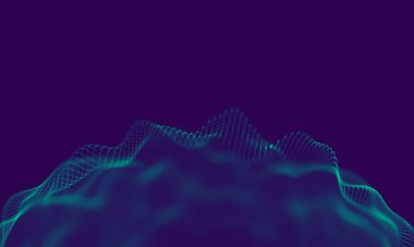 Soyut Mavi Geometrik Arkaplan. Bağlantı yapısı. Bilim geçmişi. Gelecekçi Teknoloji HUD elementi. Noktalar ve çizgiler birleşiyor. Büyük Veri Görselleştirme Şirketi .