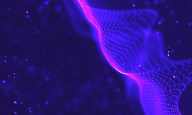 Ultra mor galaksi arka planı. Nebula ile uzay arkaplan illüstrasyon evreni. 2018 Mor teknoloji geçmişi. Yapay zeka kavramı