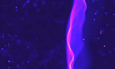 Ultra mor galaksi arka planı. Nebula ile uzay arkaplan illüstrasyon evreni. 2018 Mor teknoloji geçmişi. Yapay zeka kavramı