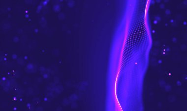 Ultra mor galaksi arka planı. Nebula ile uzay arkaplan illüstrasyon evreni. 2018 Mor teknoloji geçmişi. Yapay zeka kavramı