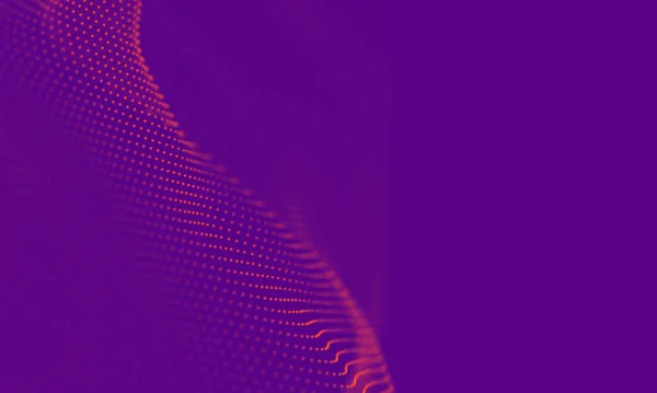 Abstract Paarse Geometrische Achtergrond Verbindingsstructuur Wetenschappelijke Achtergrond Futuristische Technologie Hud — Stockfoto