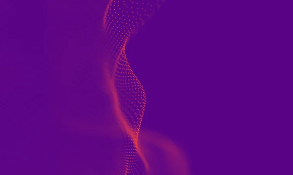 Abstrakter Lila Geometrischer Hintergrund Verbindungsstruktur Wissenschaftlicher Hintergrund Futuristische Technologie Hud — Stockfoto