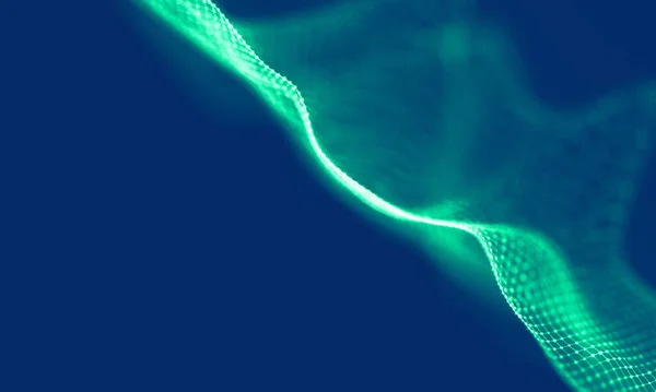 Аннотация Blue Geometrical Background Структура Соединения Научное Образование Футуристическая Технология — стоковое фото