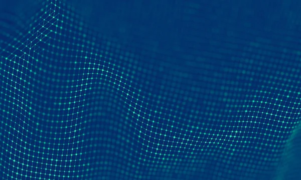 Soyut Mavi Geometrik Arkaplan. Bağlantı yapısı. Bilim geçmişi. Gelecekçi Teknoloji HUD elementi. Noktalar ve çizgiler birleşiyor. Büyük Veri Görselleştirme Şirketi .