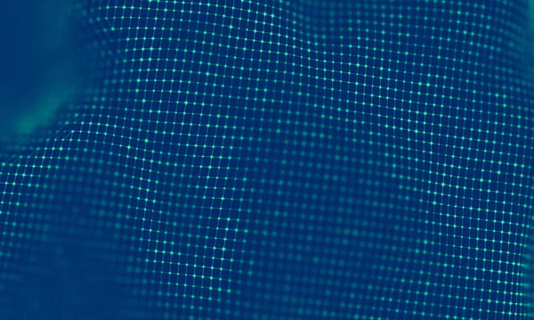 Soyut Mavi Geometrik Arkaplan. Bağlantı yapısı. Bilim geçmişi. Gelecekçi Teknoloji HUD elementi. Noktalar ve çizgiler birleşiyor. Büyük Veri Görselleştirme Şirketi .