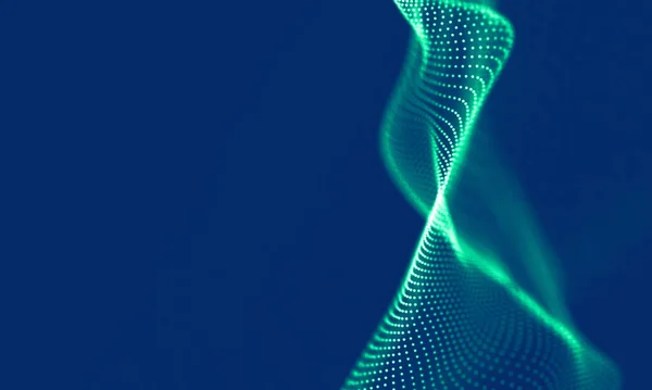 Аннотация Blue Geometrical Background Структура Соединения Научное Образование Футуристическая Технология — стоковое фото