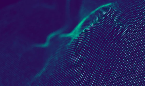 Soyut Mavi Geometrik Arkaplan. Bağlantı yapısı. Bilim geçmişi. Gelecekçi Teknoloji HUD elementi. Noktalar ve çizgiler birleşiyor. Büyük Veri Görselleştirme Şirketi .