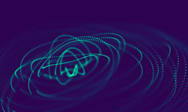메트리 그라운드 과학적 지향적 Hud Element 선들을 표시하는 데이터 시각화 — 스톡 사진