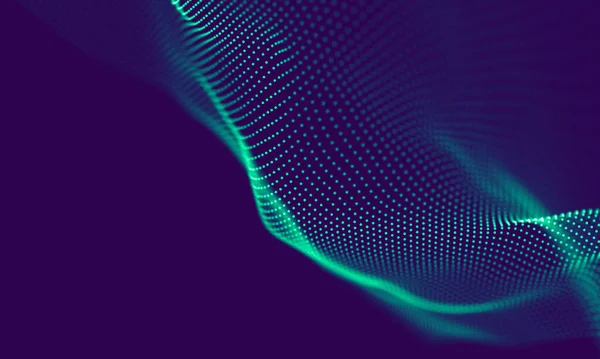 Abstract Blue Geometrical Background Connection Structure Science Background Futuristic Technology — 스톡 사진