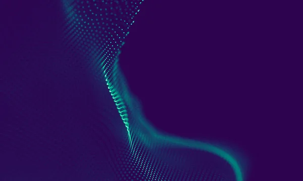 Αφηρημένο Μπλε Γεωμετρικό Υπόβαθρο Δομή Σύνδεσης Επιστημονικό Υπόβαθρο Φουτουριστικό Στοιχείο — Φωτογραφία Αρχείου