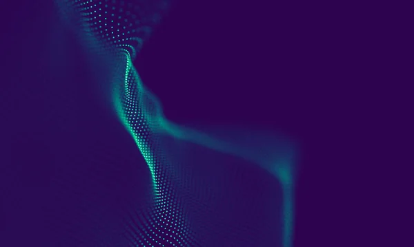 Abstrakt Blå Geometrisk Bakgrund Anslutningsstruktur Vetenskaplig Bakgrund Futuristisk Teknologi Hud — Stockfoto