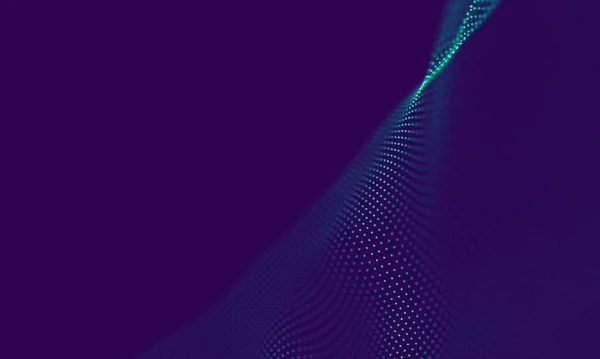 Abstract Blauwe Geometrische Achtergrond Verbindingsstructuur Wetenschappelijke Achtergrond Futuristische Technologie Hud — Stockfoto