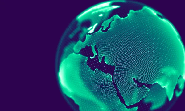 Soyut Mavi Geometrik Arkaplan. Bağlantı yapısı. Bilim geçmişi. Gelecekçi Teknoloji HUD elementi. Noktalar ve çizgiler birleşiyor. Büyük Veri Görselleştirme Şirketi .