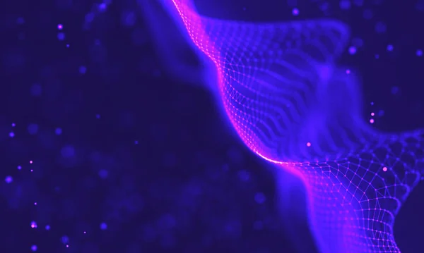 Фон ультрафиолетовой галактики. Иллюстрация космического фона. 2018 Пурпурный технологический фон. Концепция искусственного интеллекта — стоковое фото