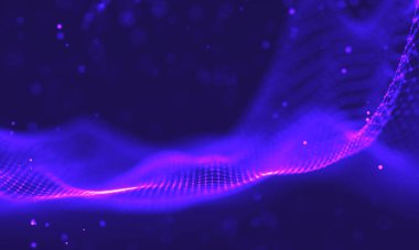 Ultra mor galaksi arka planı. Nebula ile uzay arkaplan illüstrasyon evreni. 2018 Mor teknoloji geçmişi. Yapay zeka kavramı