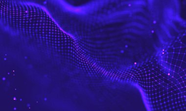 Ultra mor galaksi arka planı. Nebula ile uzay arkaplan illüstrasyon evreni. 2018 Mor teknoloji geçmişi. Yapay zeka kavramı