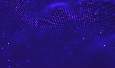 Ultra mor galaksi arka planı. Nebula ile uzay arkaplan illüstrasyon evreni. 2018 Mor teknoloji geçmişi. Yapay zeka kavramı