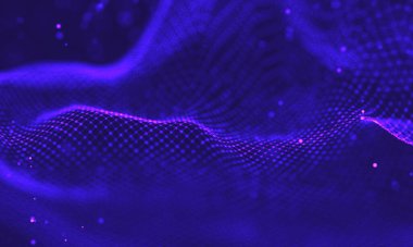 Ultra mor galaksi arka planı. Nebula ile uzay arkaplan illüstrasyon evreni. 2018 Mor teknoloji geçmişi. Yapay zeka kavramı