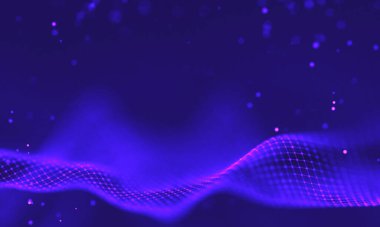 Ultra mor galaksi arka planı. Nebula ile uzay arkaplan illüstrasyon evreni. 2018 Mor teknoloji geçmişi. Yapay zeka kavramı