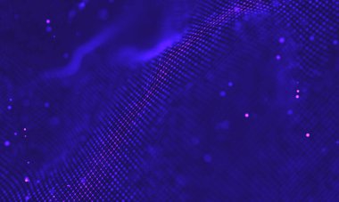 Ultra mor galaksi arka planı. Nebula ile uzay arkaplan illüstrasyon evreni. 2018 Mor teknoloji geçmişi. Yapay zeka kavramı