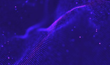 Ultra mor galaksi arka planı. Nebula ile uzay arkaplan illüstrasyon evreni. 2018 Mor teknoloji geçmişi. Yapay zeka kavramı