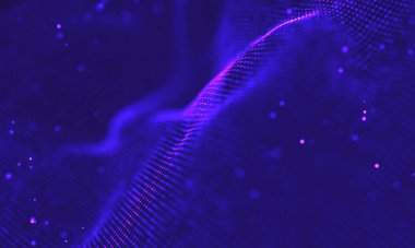 Ultra mor galaksi arka planı. Nebula ile uzay arkaplan illüstrasyon evreni. 2018 Mor teknoloji geçmişi. Yapay zeka kavramı