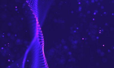 Ultra mor galaksi arka planı. Nebula ile uzay arkaplan illüstrasyon evreni. 2018 Mor teknoloji geçmişi. Yapay zeka kavramı