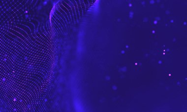 Ultra mor galaksi arka planı. Nebula ile uzay arkaplan illüstrasyon evreni. 2018 Mor teknoloji geçmişi. Yapay zeka kavramı