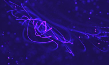 Ultra mor galaksi arka planı. Nebula ile uzay arkaplan illüstrasyon evreni. 2018 Mor teknoloji geçmişi. Yapay zeka kavramı