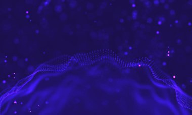 Ultra mor galaksi arka planı. Nebula ile uzay arkaplan illüstrasyon evreni. 2018 Mor teknoloji geçmişi. Yapay zeka kavramı