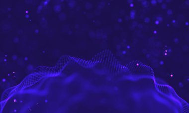 Ultra mor galaksi arka planı. Nebula ile uzay arkaplan illüstrasyon evreni. 2018 Mor teknoloji geçmişi. Yapay zeka kavramı