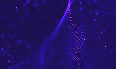 Ultra mor galaksi arka planı. Nebula ile uzay arkaplan illüstrasyon evreni. 2018 Mor teknoloji geçmişi. Yapay zeka kavramı