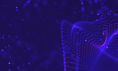 Ultra mor galaksi arka planı. Nebula ile uzay arkaplan illüstrasyon evreni. 2018 Mor teknoloji geçmişi. Yapay zeka kavramı