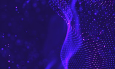 Ultra mor galaksi arka planı. Nebula ile uzay arkaplan illüstrasyon evreni. 2018 Mor teknoloji geçmişi. Yapay zeka kavramı