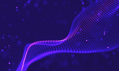 Ultra mor galaksi arka planı. Nebula ile uzay arkaplan illüstrasyon evreni. 2018 Mor teknoloji geçmişi. Yapay zeka kavramı