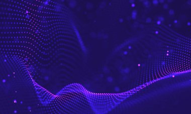 Ultra mor galaksi arka planı. Nebula ile uzay arkaplan illüstrasyon evreni. 2018 Mor teknoloji geçmişi. Yapay zeka kavramı